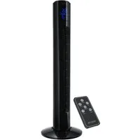 Brandson Turmventilator Oszillation 65°, Timer, Fernbedienung, Standventilator 96cm, Schwarz, NTV Sieger 2026, mobiler Lüfter leise, 4 Lüftungs-Modi, GS-Geprüft