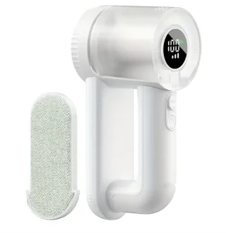 Tevorex Electric Fabric Shaver Lint Remover with 6 Blades Cordless 1800mAh Rechargeable LED Display Screen 3 Lint Removi
