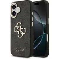 Guess Handyhülle GUESS Case für iPhone 17 Metal Logo Gold Hülle Cover schwarz
