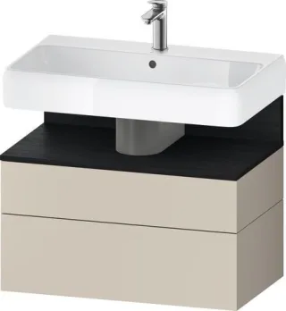 Duravit Qatego Waschtischunterbau wandhängend Taupe Supermatt 790x470x590 mm - QA4394016830010 QA4394016830010