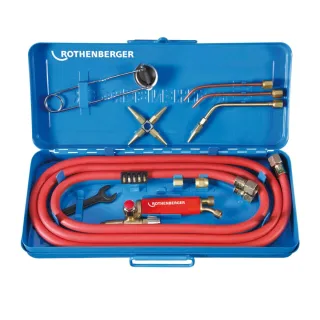 Rothenberger Autogen - Lötgerät ALLGAS 2000 Garnitur, 0, 2 - 5mm -18 teiliges Set - 35300