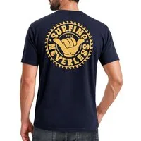 Neverless Print-Shirt Herren T-Shirt Surfing Surfer Motiv Hang Loose Sommer Sonne Wellen mit Print