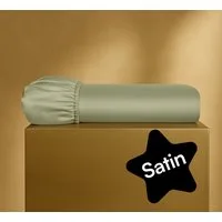 Seralino Spannbettlaken Mako Satin Spannbetttuch (100% Bio Baumwolle), 100% Bio-Baumwolle, Gummizug: rundum, Etiketten zeigen Seiten – schnelles, unkompliziertes Beziehen garantiert., Fairtrade/ GOTS zertifizierte uni Bettlaken, weich