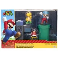 Super Mario Actionfigur Nintendo Super Mario Underground Diorama Spielset, 6,5 cm, (5-tlg)