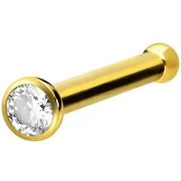 PIERCINGLINE Nasenpiercing Titan Nasenstecker Pin KRISTALL (Nasenstecker, 1-tlg)