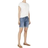 Pepe Jeans Jeansshorts FITTED SHORT MW POPPY aus Baumwollmix