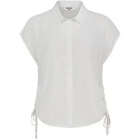 SUBLEVEL Blusenshirt Kurzärmeliges Hemd mit Kragen und Seitenschnürung Leger Blouse