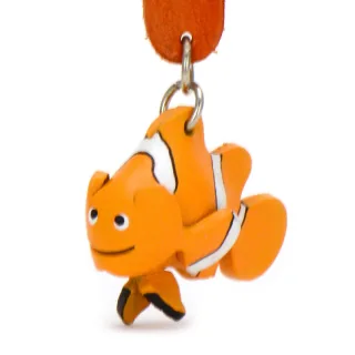 Clownfisch Schl?sselanh?nger aus Leder