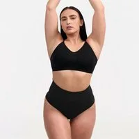 cfab (creamy fabrics) Shapingslip Shaping-String mit hoher Taille-Schwarz-3XL/4XL