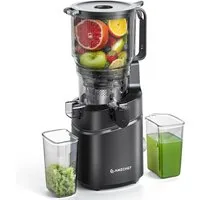 AMZCHEF Zentrifugenentsafter CE-SJ-03OT6C-BK, 250 W, 150MM Öffnung und 2L Kaltpress