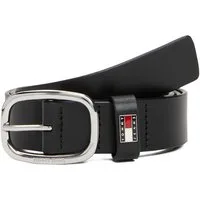 Tommy Jeans Ledergürtel TJW OVAL 3.0 cm breit Ovale Einfachdornschließe und Logo am Verschluss
