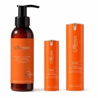skinChemists Pflege-Set für strahlende Haut mit Vitamin C für Männer