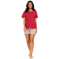 comtessa Shorty Summer Whisper (Set, 2 tlg., 2-teilig) Damen Pyjama 2-teilig Shorts Baumwolle große Größen