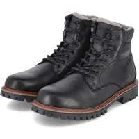 bugatti Bugatti 321AUH501000-1000 Herren Leder & Textil black Schnürstiefel