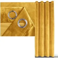 Vorhang SAMT Vorhang Ösen Verdunkelungsvorhang abdunkelnd (1 St), Ösen, abdunkelnd, Velour, blickdicht und verdunkelnd