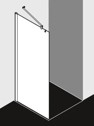 Kermi WALK-IN PEGA TWG 1000x2000 BV: 980-1005 SIHG ESG Opaco Clean, PETWG10020VYK PETWG10020VYK