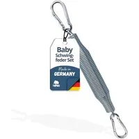 riijk Babywippe Schwingfeder Set für die Federwiege Baby, Made in Germany Speziell für die Baby Federwiege inkl. 2 Karabiner