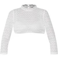 MarJo Dirndlbluse Dirndlbluse Bernried weiß