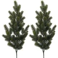 Winterliche Kunstpflanze Weihnachtsdeko Tanne, Creativ deco, Höhe 87 cm, Zweig im 2er Set