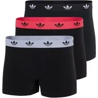 adidas Originals Trunk Comfort Flex Cotton (3er Pack) weich, elastisch, Baumwollmix, Logo-Bund, ohne Eingriff