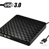 Toomoke Externes DVD-Laufwerk USB 3.0, IVSO CD/DVD-Player für Laptop/PC DVD-Brenner (externes CD-Laufwerk mit Brenner und Plug & Play, kompatibel mit Windows/Mac OS/Linux – tragbar & schlank)