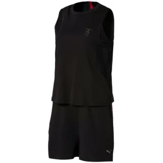Puma x Scuderia Ferrari Damen Schwarz Jumpsuit