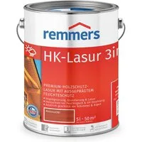 Remmers Holzschutzlasur HK-Lasur 3in1 ebenholz 5 Liter für aussen, 3facher Holzschutz mit Imprägnierung + Grundierung + Lasur