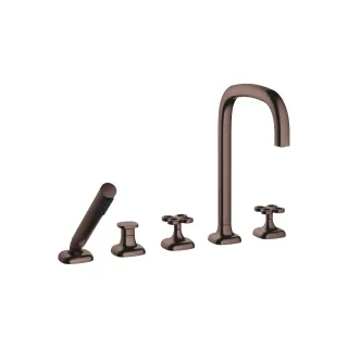 Dornbracht Wannen-Fünflochbatterie für Wannenrandmontage COYA 27522424 Dark Bronze gebürstet,2752242 27522424-43