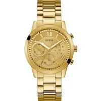 Guess Multifunktionsuhr SOLAR W1070L2, Armbanduhr, Quarzuhr, Damenuhr, Datum, Edelstahlarmband