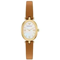 Emporio Armani Quarzuhr SINFONIA AR11780, Armbanduhr, Damenuhr, Lederarmband, analog