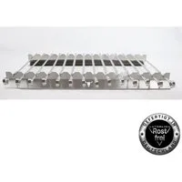 Kette´s Grillzubehör Grillspieß Spießleiste/Spießaufsatz/Schaschlik Grillaufsatz aus Edelstahl, Rostfreier Edelstahl, Kein ankleben des Grillgutes