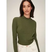 JDY Langarmbluse JDYFRANSISKA L/S HIGHNECK TOP JRS NOOS Viskosemischung, slim fit