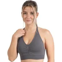 Smilodox Sport-BH Silvia, Sport Bra Shaped Fit Neckholder Design Yoga Alltag Seamless BH Herausnehmbare Cups Verstellbare Träger Top Fitness