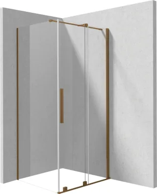 Neuesbad Duschkabine BRUSHER BRONZE 100X90 KTJ_C30R + KTJ_C39P NB1DEKPNCP10S091