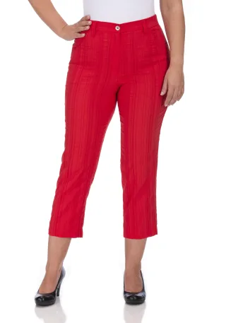 KjBRAND - Bea 7/8 rot gestreift - Gr. - 50
