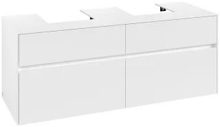 Villeroy & Boch Waschtischunterschrank Collaro C103B0 1400x548x500mm mit Beleuchtung White Matt C103B0MS