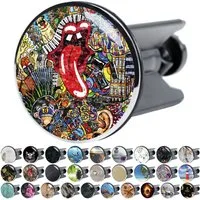 Sanilo Waschbeckenstöpsel mit Motiv, viele schöne Abflussstöpsel zur Auswahl, Ø 4 cm, hochwertig, universell, 100% wasserdicht
