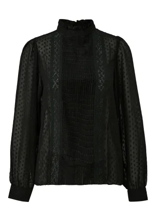 qs - Bluse schwarz - Gr. - 36