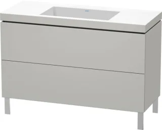 Duravit L-Cube c-bonded Set bodenstehend Betongrau Matt 1200x480x698 mm - LC6939N0707 LC6939N0707