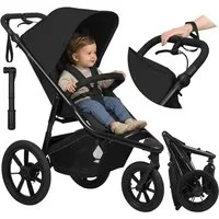 lionelo Dreirad-Kinderwagen AZURA, Baby-Jogging-Kinderwagen/ab 6 Monaten/sichere Wahl/bis zu 22 kg
