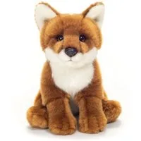 Teddy Hermann® Kuscheltier Fuchs sitzend rotbraun, 20 cm, zum Teil aus recyceltem Material