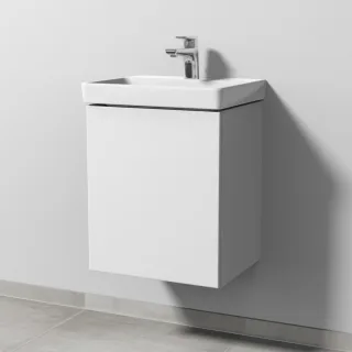 Sanipa 3way Waschtischunterbau zu Villeroy & Boch Avento Waschtisch mit 1 Tür, Weiß-Soft SM61843
