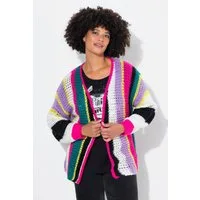 Angel of Style Strickjacke Strickjacke Straight Fit bunten Streifen