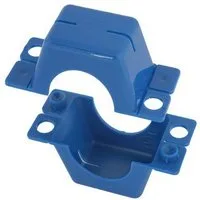 Schlösser Wasserzähler Plombierschelle für Hauswasserzähler, blau, beschriftet, 2-teilig