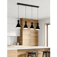 OTTO home Pendelleuchte Renell, ohne Leuchtmittel, glänzend, höhenverstellbar, industrieller Stil, Rondell, Hängelampe