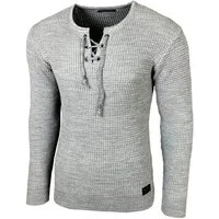 Baxboy Strickpullover Baxboy Herren Pullover Rundkragen Moderner Feinstrick Pulli B-52132