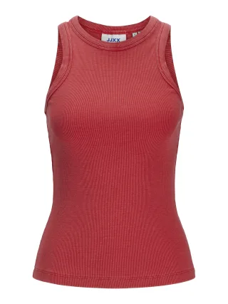 JJXX - JXFOREST STR SL WASH RIB TOP JRS SN racing red - Gr. - M