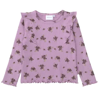 BASEFIELD - Md.-Shirt lilac aop - Gr. - 110