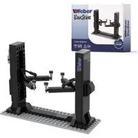 Weber GmbH Bausteine 2 Säulen Hebebühne Werkstatt Garage ab 6 Spielbausteine, (Packung, 191 St), Werkstattspaß für Kinder & Auto-Fans, perfektes Geschenk