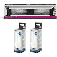 Bird Systems Vogelhaus Kompaktleuchte für Vögel 60cm + 2x Bird Lamp Pro
